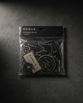 Стікерпак REBUS+ &laquo;10 Designs&raquo; &mdash; 10 вінілових die-cut стікерів REBUS-STK-10 фото