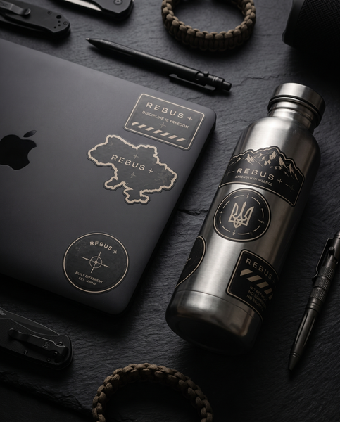 Стікерпак REBUS+ &laquo;10 Designs&raquo; &mdash; 10 вінілових die-cut стікерів REBUS-STK-10 фото