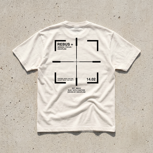 Футболка REBUS+ &laquo;Tactical Tee&raquo; Off White &mdash; щільна бавовна 230 г/м&sup2;, унісекс REBUS-TEE-TACTICAL фото