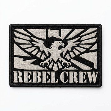 Шеврон REBUS+ &laquo;Rebel Crew Team&raquo;, вишитий 7 &times; 4 см REBUS-PATCH-RC02 фото